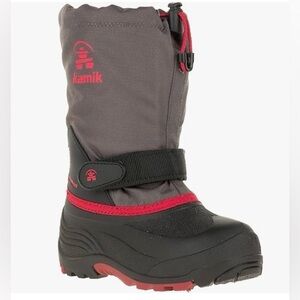Kamik Gray and Red Winter Boot